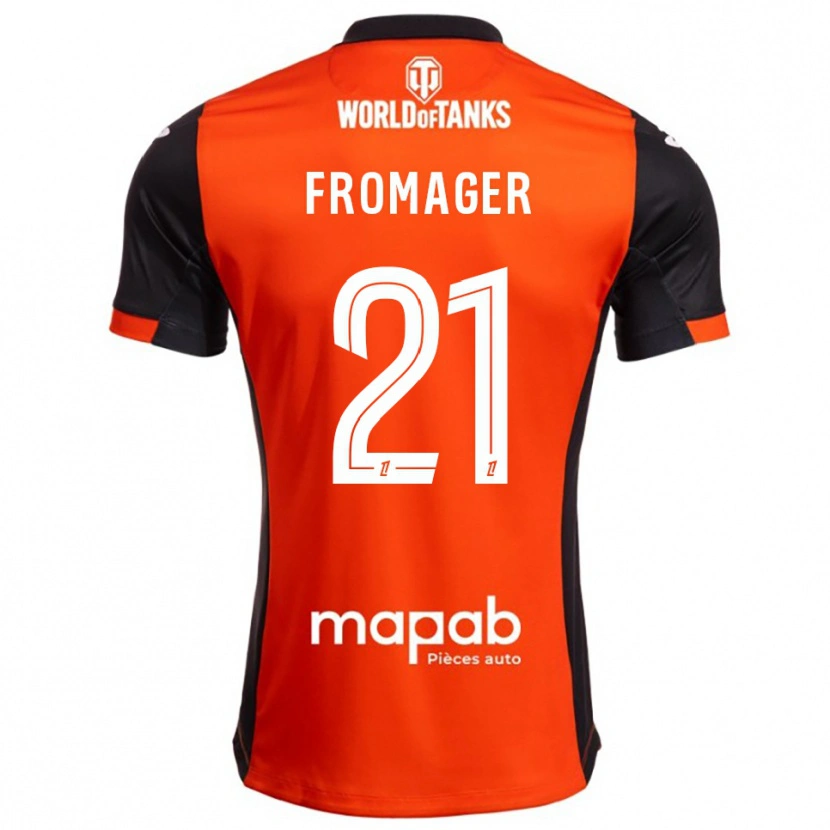 Danxen Herren Côme Fromager #21 Schwarz Orange Heimtrikot Trikot 2025/26 T-Shirt Schweiz