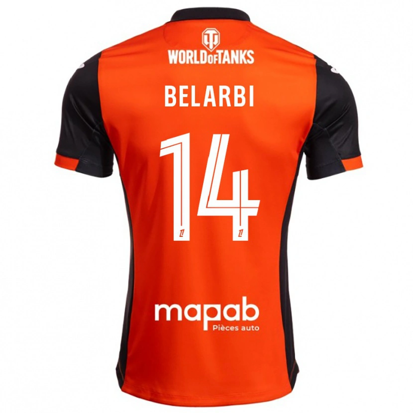 Danxen Herren Sohaib Belarbi #14 Schwarz Orange Heimtrikot Trikot 2025/26 T-Shirt Schweiz