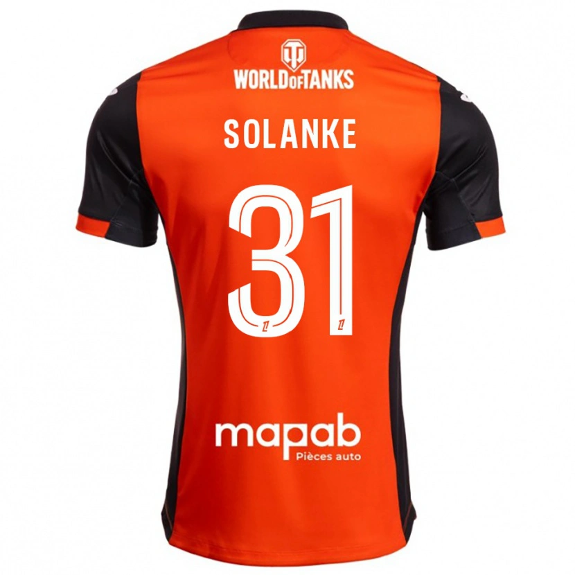Danxen Herren Ade Solanke #31 Schwarz Orange Heimtrikot Trikot 2025/26 T-Shirt Schweiz
