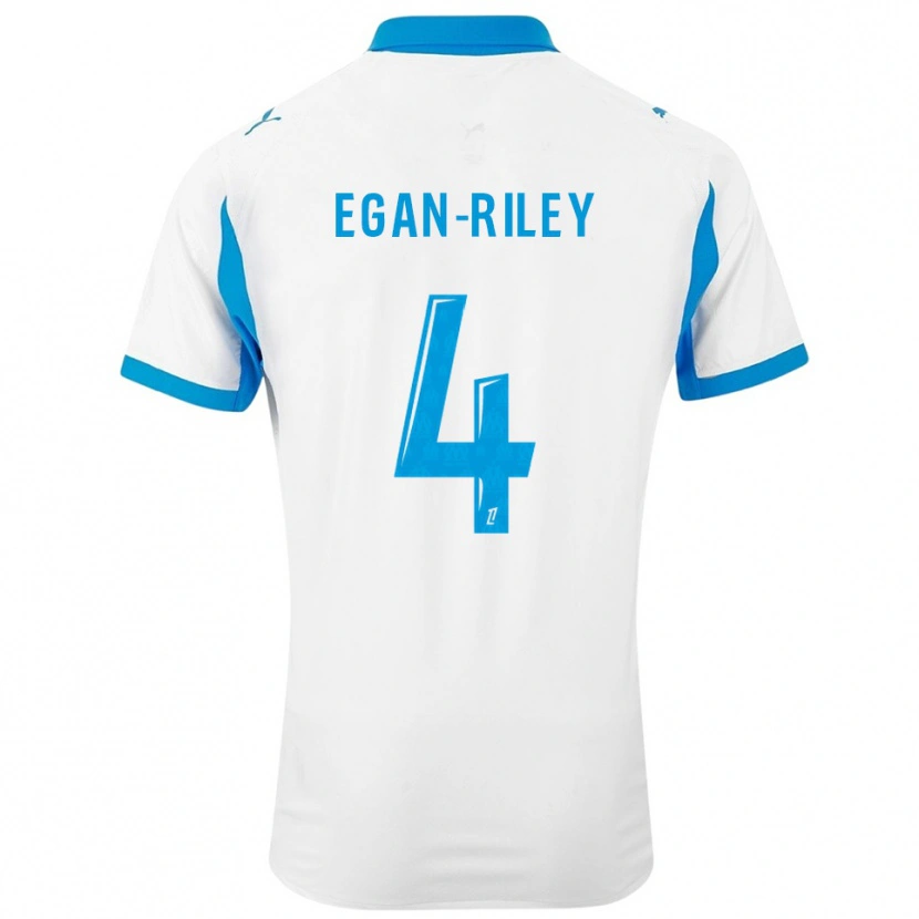 Danxen Herren Cj Egan-Riley #4 Weiß Himmelblau Heimtrikot Trikot 2025/26 T-Shirt Schweiz