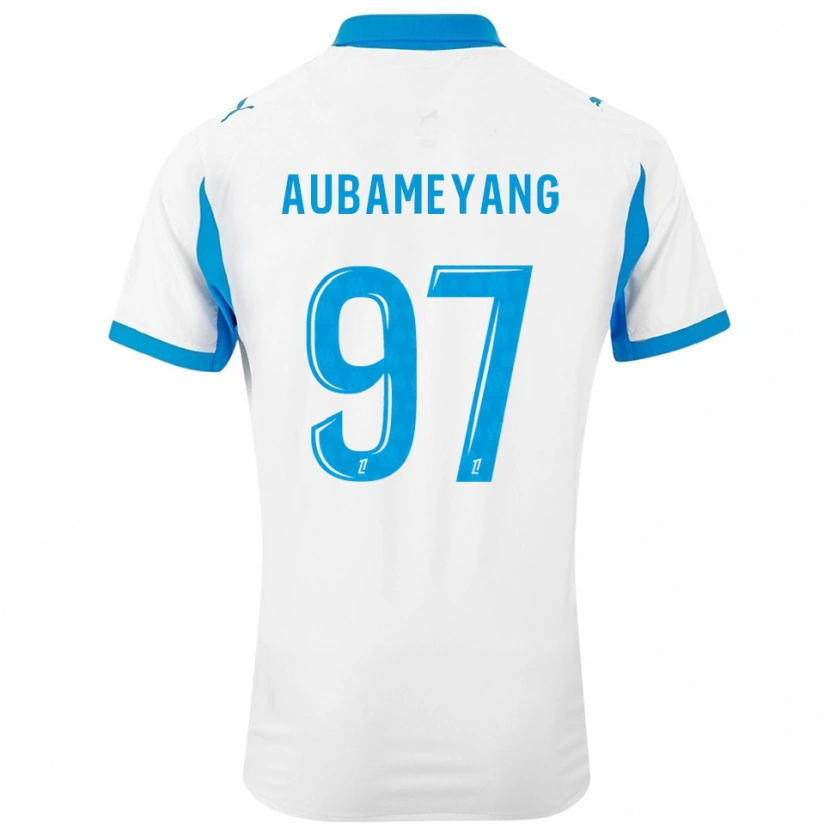 Danxen Herren Pierre-Emerick Aubameyang #97 Weiß Himmelblau Heimtrikot Trikot 2025/26 T-Shirt Schweiz