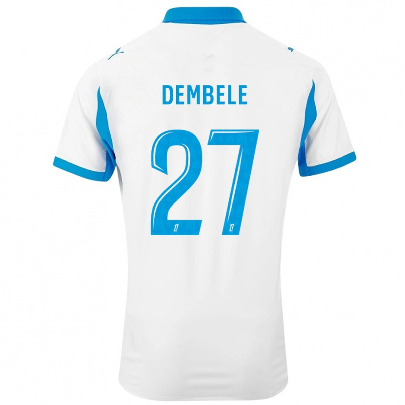 Danxen Herren Coumba Dembélé #27 Weiß Himmelblau Heimtrikot Trikot 2025/26 T-Shirt Schweiz