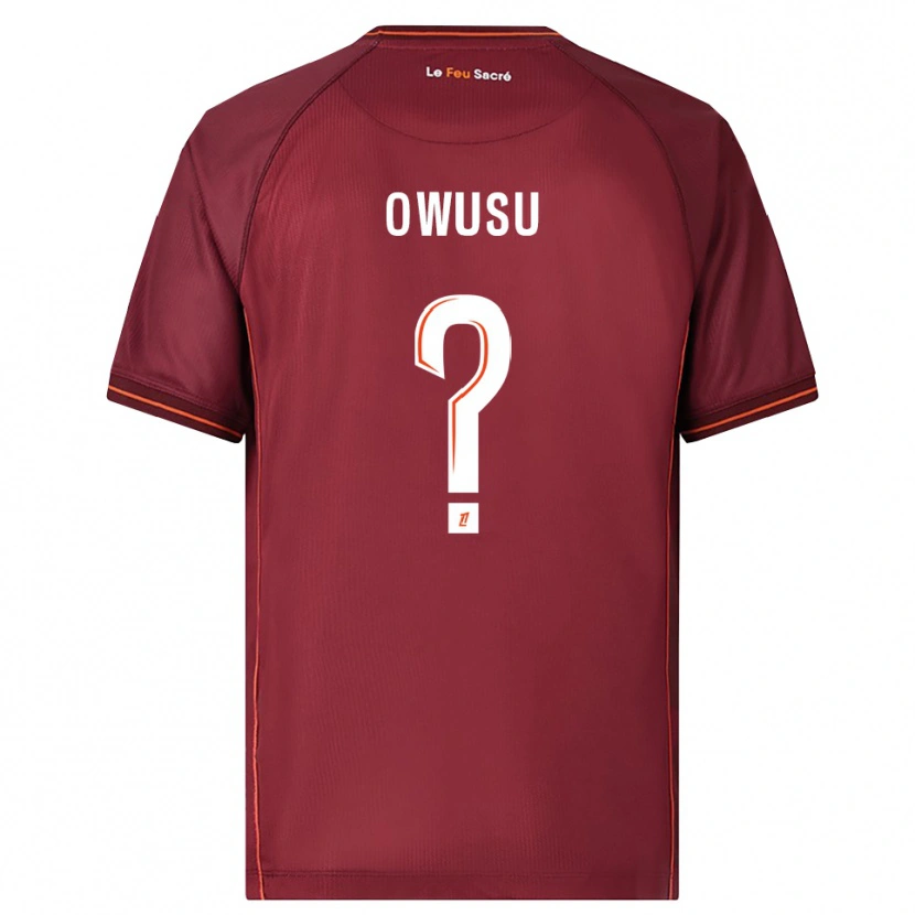 Danxen Herren Ryan Owusu #0 Burgunderrot Weiß Heimtrikot Trikot 2025/26 T-Shirt Schweiz