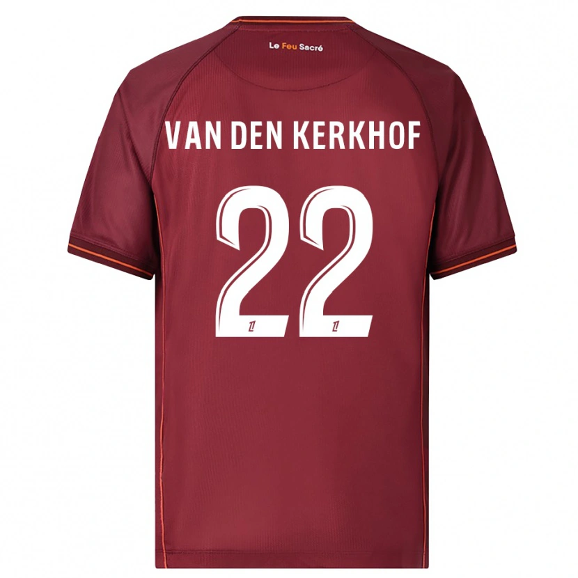 Danxen Herren Kevin Van Den Kerkhof #22 Burgunderrot Weiß Heimtrikot Trikot 2025/26 T-Shirt Schweiz