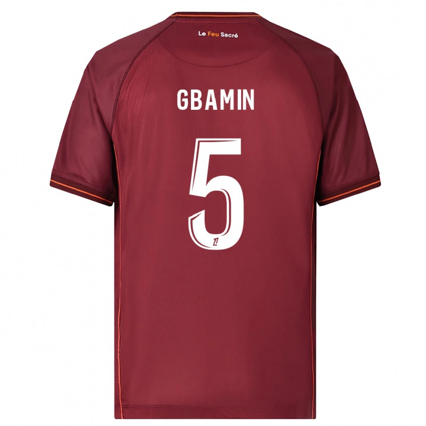 Danxen Herren Jean-Philippe Gbamin #5 Burgunderrot Weiß Heimtrikot Trikot 2025/26 T-Shirt Schweiz