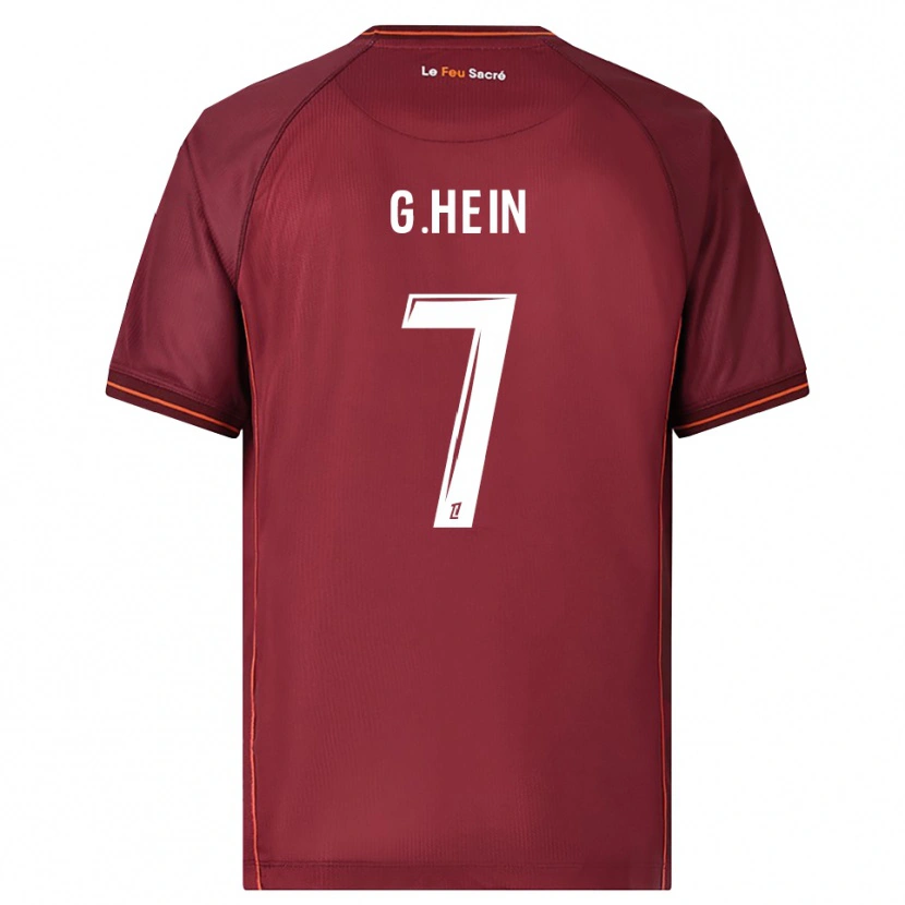 Danxen Herren Gauthier Hein #7 Burgunderrot Weiß Heimtrikot Trikot 2025/26 T-Shirt Schweiz