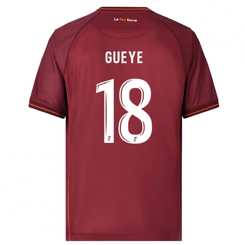 Danxen Herren Idrissa Gueye #18 Burgunderrot Weiß Heimtrikot Trikot 2025/26 T-Shirt Schweiz