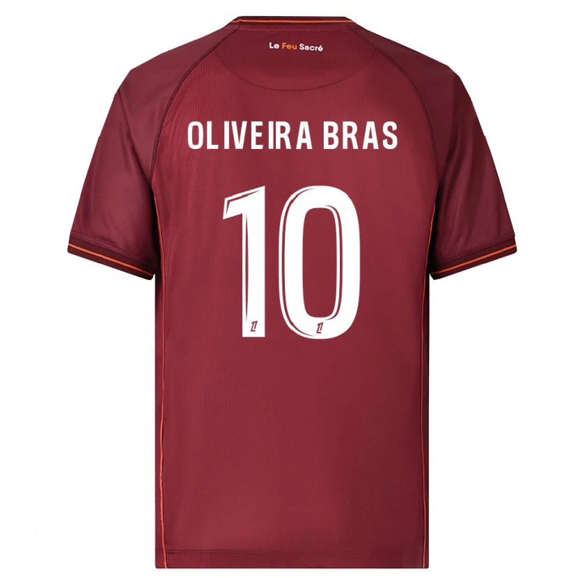 Danxen Herren Luisa Oliveira Bras #10 Burgunderrot Weiß Heimtrikot Trikot 2025/26 T-Shirt Schweiz