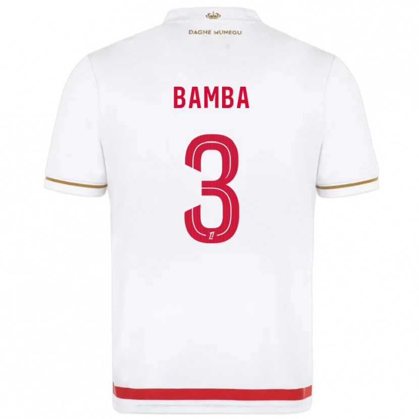 Danxen Herren Ismaïl Bamba #3 Rot Weiß Heimtrikot Trikot 2025/26 T-Shirt Schweiz