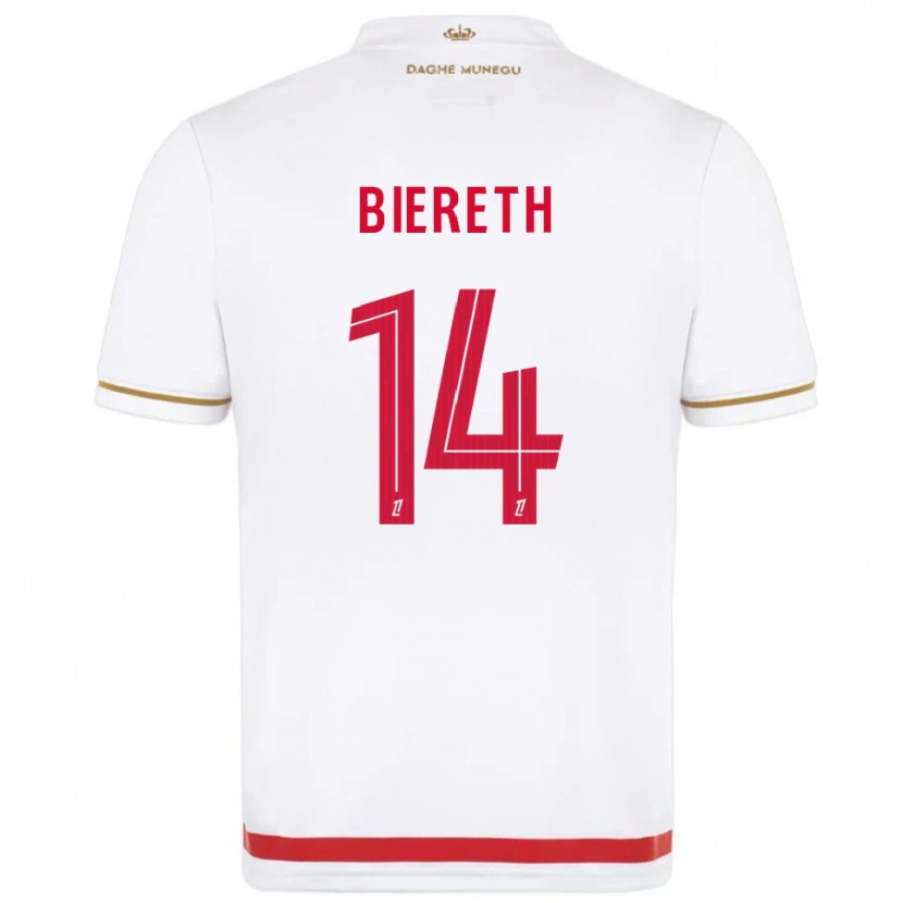 Danxen Herren Mika Biereth #14 Rot Weiß Heimtrikot Trikot 2025/26 T-Shirt Schweiz