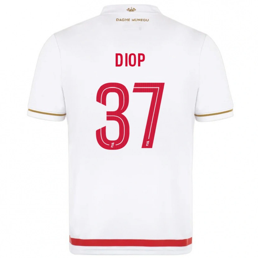 Danxen Herren Edan Diop #37 Rot Weiß Heimtrikot Trikot 2025/26 T-Shirt Schweiz