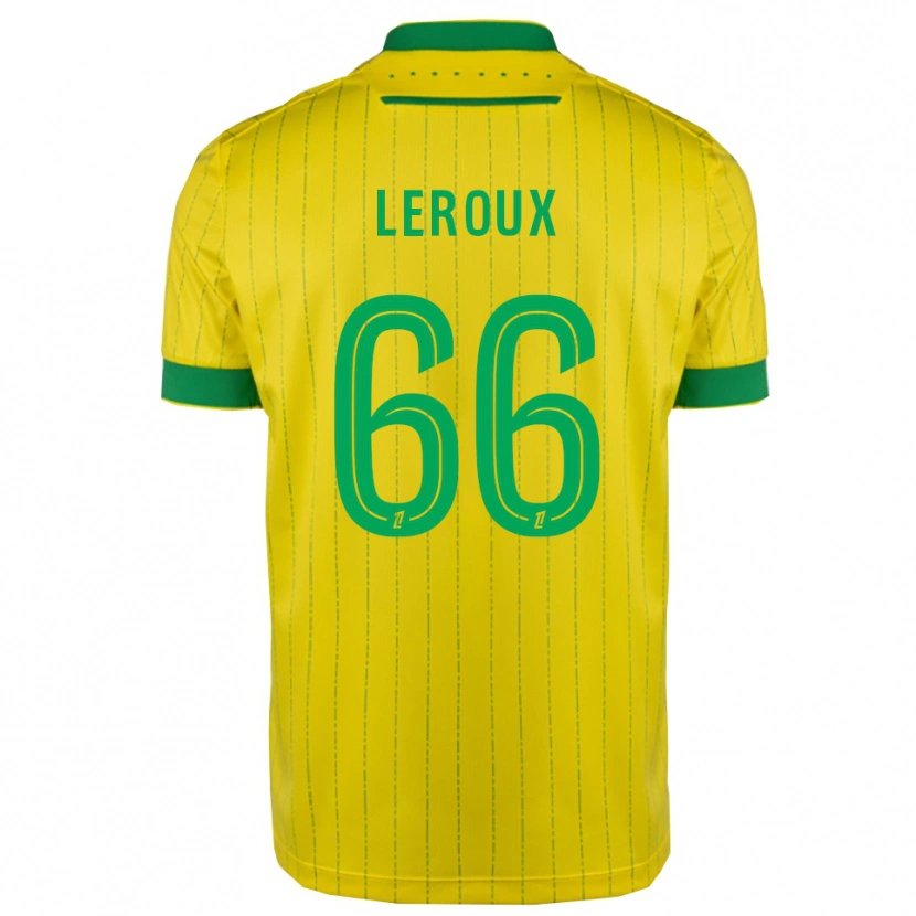 Danxen Herren Louis Leroux #66 Gelb Grün Heimtrikot Trikot 2025/26 T-Shirt Schweiz