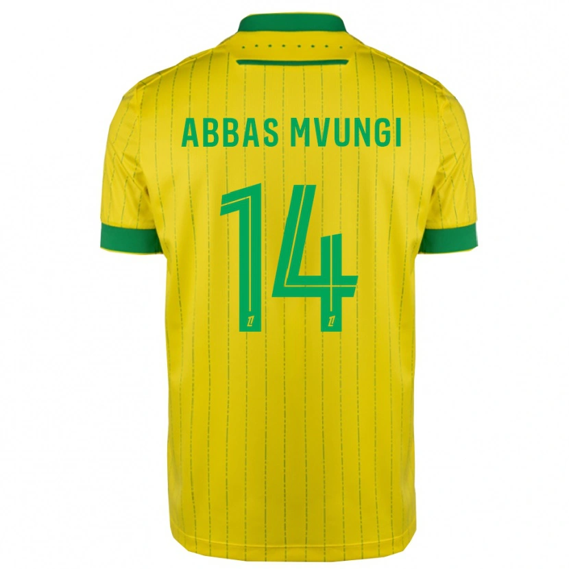 Danxen Herren Omar Abbas Mvungi #14 Gelb Grün Heimtrikot Trikot 2025/26 T-Shirt Schweiz