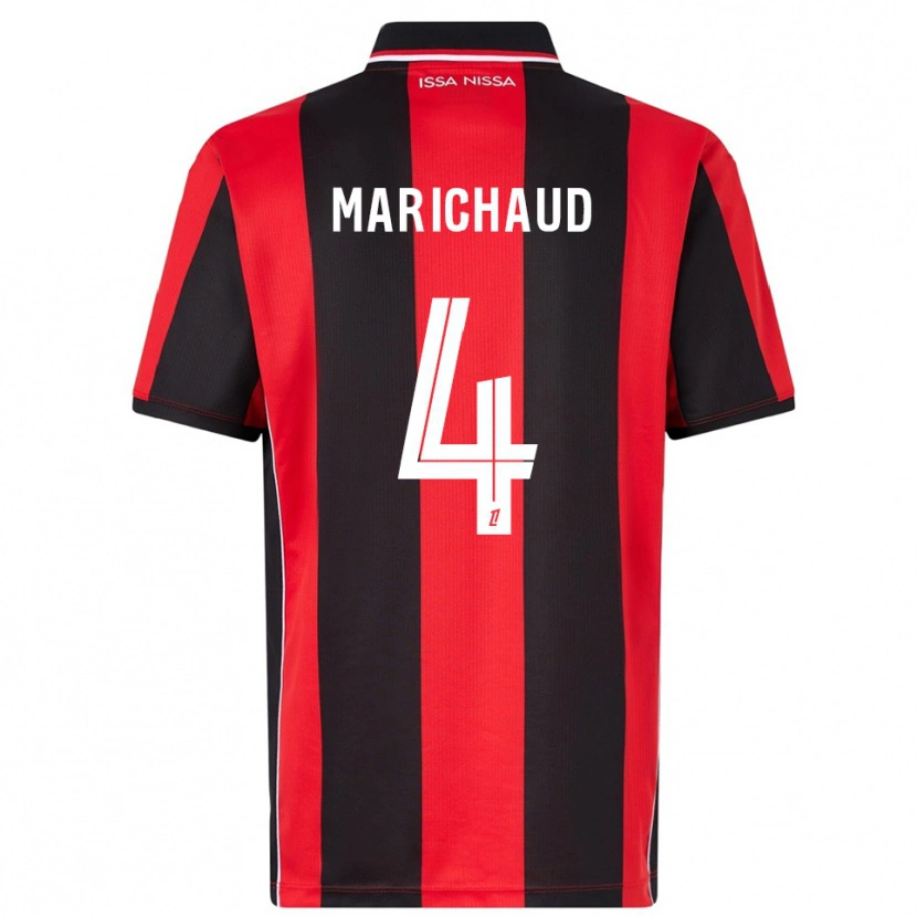 Danxen Herren Julie Marichaud #4 Rot Schwarz Heimtrikot Trikot 2025/26 T-Shirt Schweiz