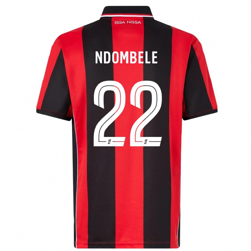 Danxen Herren Tanguy Ndombélé #22 Rot Schwarz Heimtrikot Trikot 2025/26 T-Shirt Schweiz