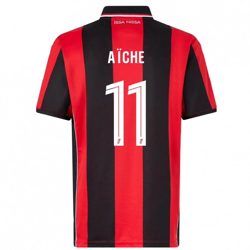 Danxen Herren Yassine Aïche #11 Rot Schwarz Heimtrikot Trikot 2025/26 T-Shirt Schweiz