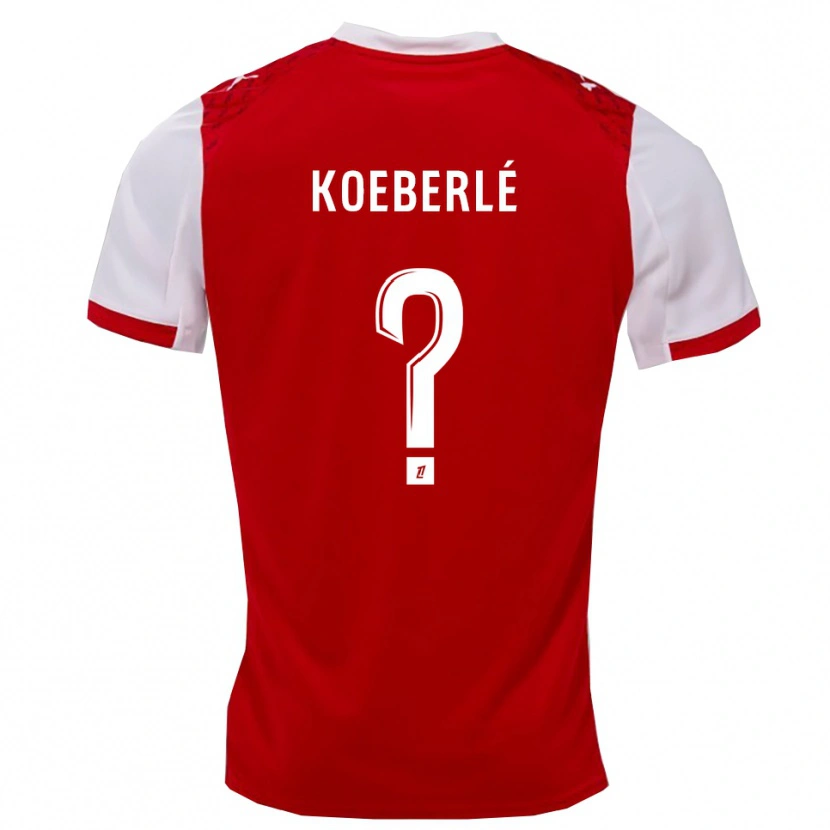 Danxen Herren Samuel Koeberlé #0 Rot Weiß Heimtrikot Trikot 2025/26 T-Shirt Schweiz