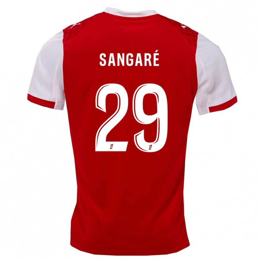 Danxen Herren Hawa Sangaré #29 Rot Weiß Heimtrikot Trikot 2025/26 T-Shirt Schweiz