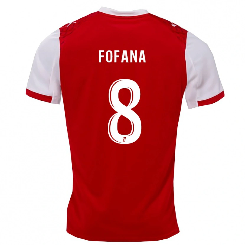 Danxen Herren Yaya Fofana #8 Rot Weiß Heimtrikot Trikot 2025/26 T-Shirt Schweiz