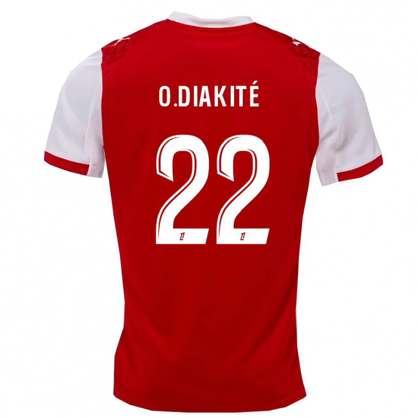 Danxen Herren Oumar Diakité #22 Rot Weiß Heimtrikot Trikot 2025/26 T-Shirt Schweiz