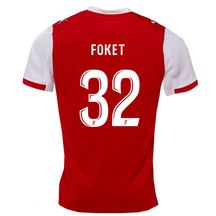 Danxen Herren Thomas Foket #32 Rot Weiß Heimtrikot Trikot 2025/26 T-Shirt Schweiz