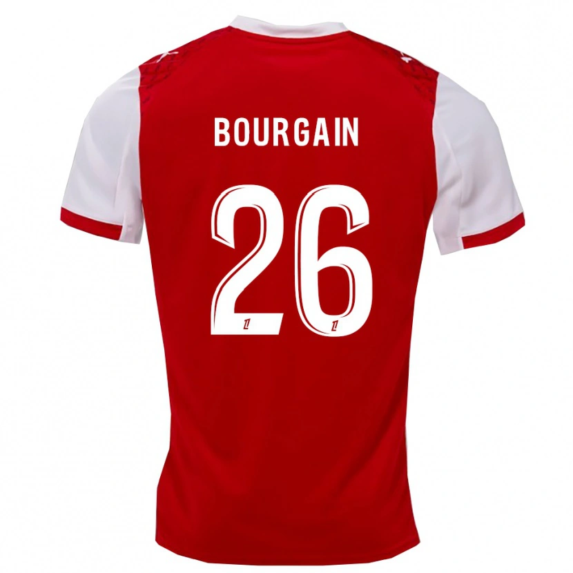 Danxen Herren Léa Bourgain #26 Rot Weiß Heimtrikot Trikot 2025/26 T-Shirt Schweiz