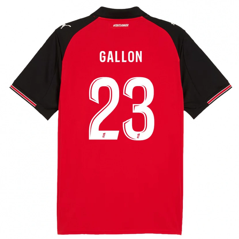 Danxen Herren Gauthier Gallon #23 Rot Schwarz Heimtrikot Trikot 2025/26 T-Shirt Schweiz