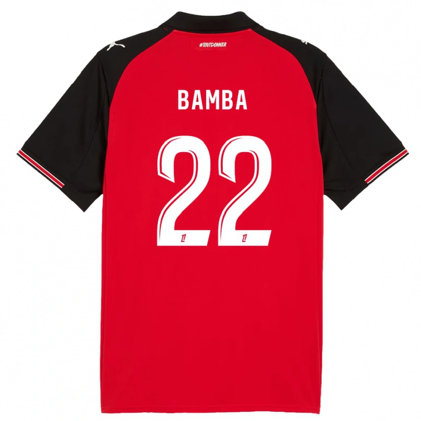 Danxen Herren Rayan Bamba #22 Rot Schwarz Heimtrikot Trikot 2025/26 T-Shirt Schweiz