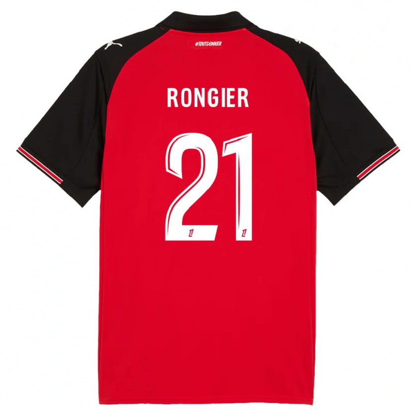 Danxen Herren Valentin Rongier #21 Rot Schwarz Heimtrikot Trikot 2025/26 T-Shirt Schweiz