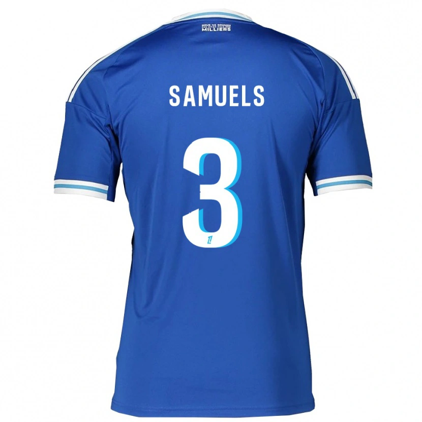 Danxen Herren Ishé Samuels-Smith #3 Blau Weiß Heimtrikot Trikot 2025/26 T-Shirt Schweiz