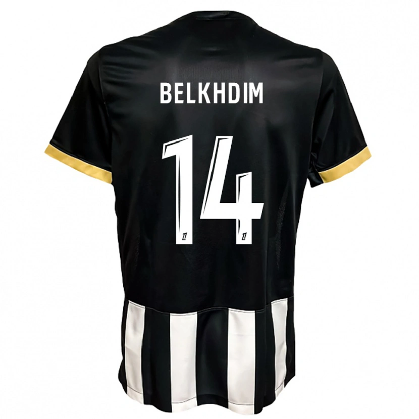 Danxen Herren Yassin Belkhdim #14 Schwarz Weiß Heimtrikot Trikot 2025/26 T-Shirt Schweiz