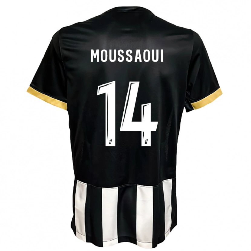 Danxen Herren Amine Moussaoui #14 Schwarz Weiß Heimtrikot Trikot 2025/26 T-Shirt Schweiz