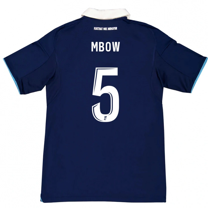 Danxen Herren Moustapha Mbow #5 Dunkelblau Weiß Heimtrikot Trikot 2025/26 T-Shirt Schweiz