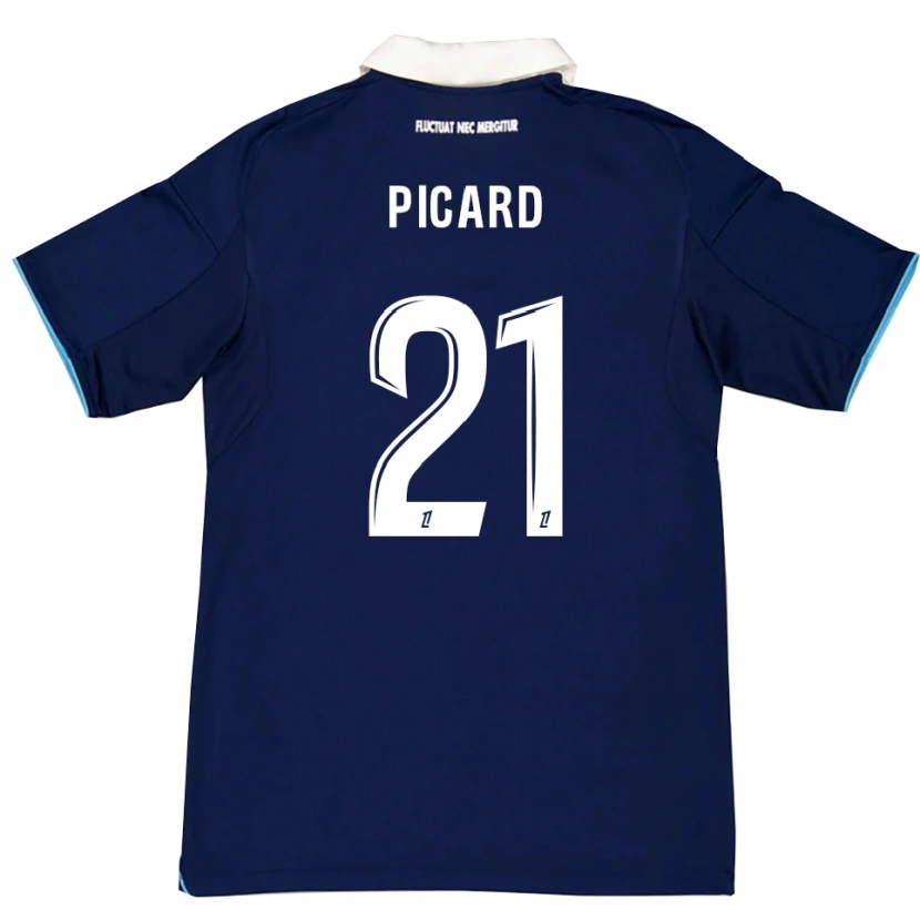 Danxen Herren Océane Picard #21 Dunkelblau Weiß Heimtrikot Trikot 2025/26 T-Shirt Schweiz
