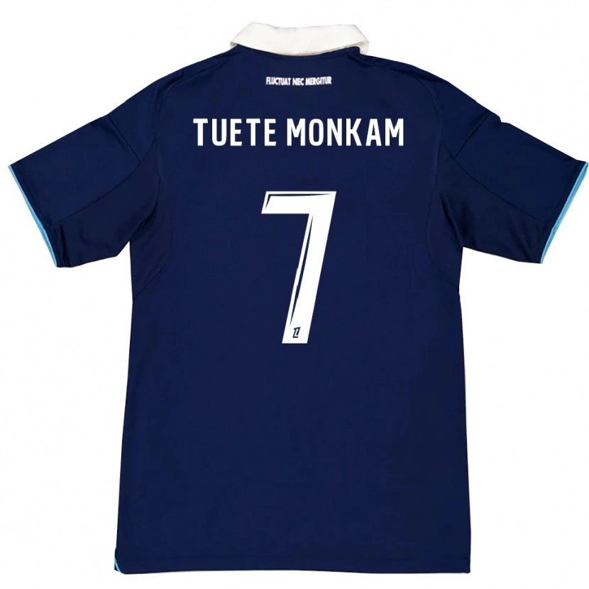 Danxen Herren Malcolm Tuete Monkam #7 Dunkelblau Weiß Heimtrikot Trikot 2025/26 T-Shirt Schweiz