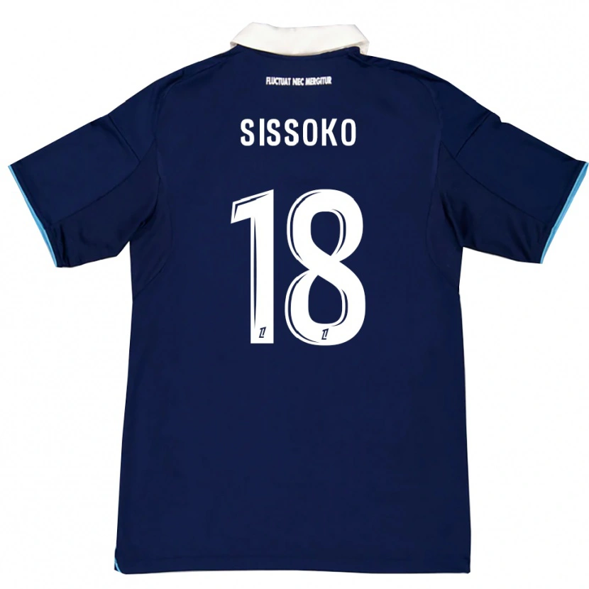 Danxen Herren Omar Sissoko #18 Dunkelblau Weiß Heimtrikot Trikot 2025/26 T-Shirt Schweiz