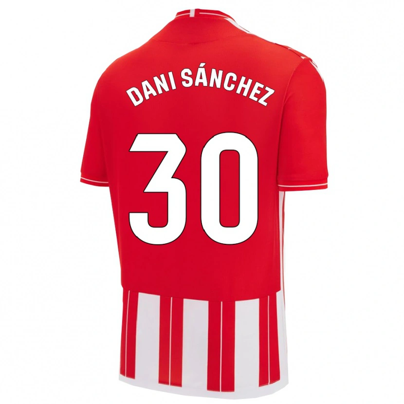 Danxen Herren Dani Sánchez #30 Rot Weiß Heimtrikot Trikot 2025/26 T-Shirt Schweiz