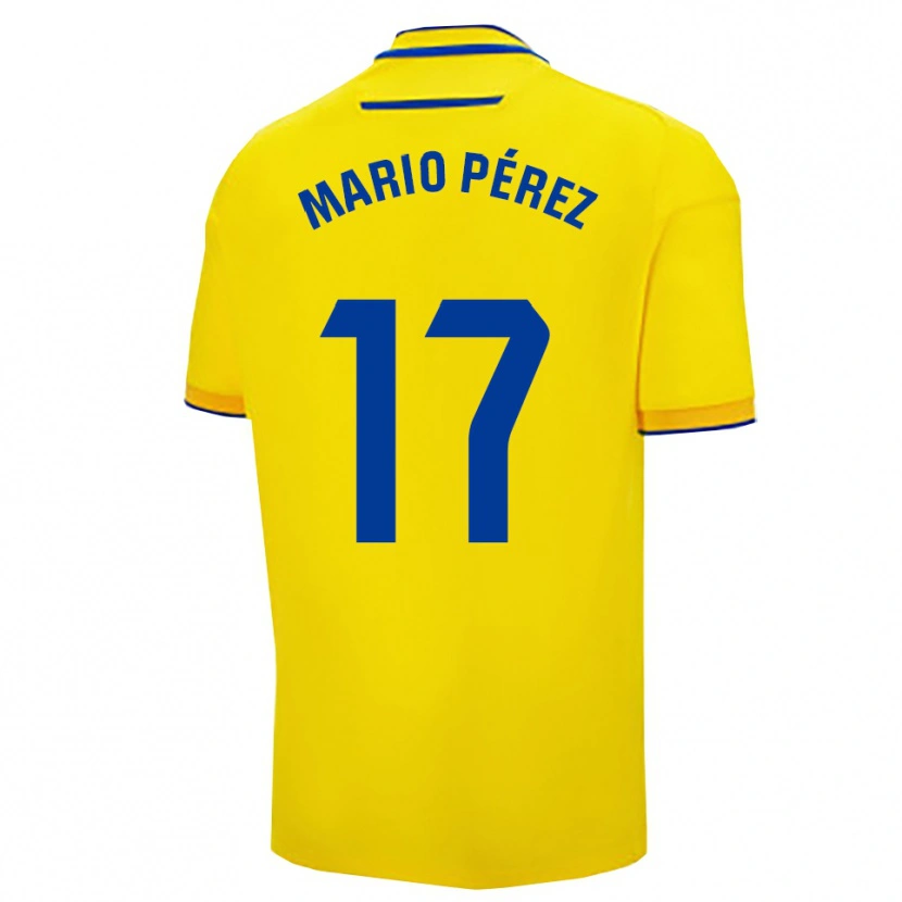 Danxen Herren Mario Pérez #17 Gelb Marine Heimtrikot Trikot 2025/26 T-Shirt Schweiz