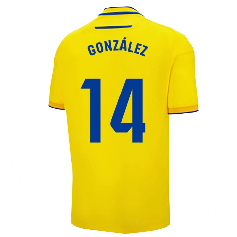 Danxen Herren Joaquín González #14 Gelb Marine Heimtrikot Trikot 2025/26 T-Shirt Schweiz
