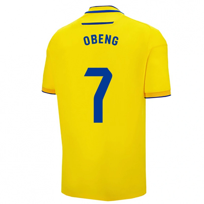 Danxen Herren Isaac Obeng #7 Gelb Marine Heimtrikot Trikot 2025/26 T-Shirt Schweiz