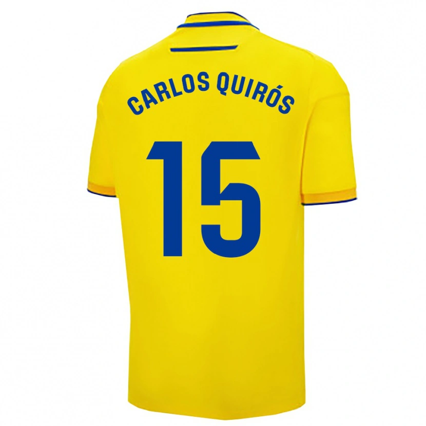 Danxen Herren Juan Carlos Quirós #15 Gelb Marine Heimtrikot Trikot 2025/26 T-Shirt Schweiz