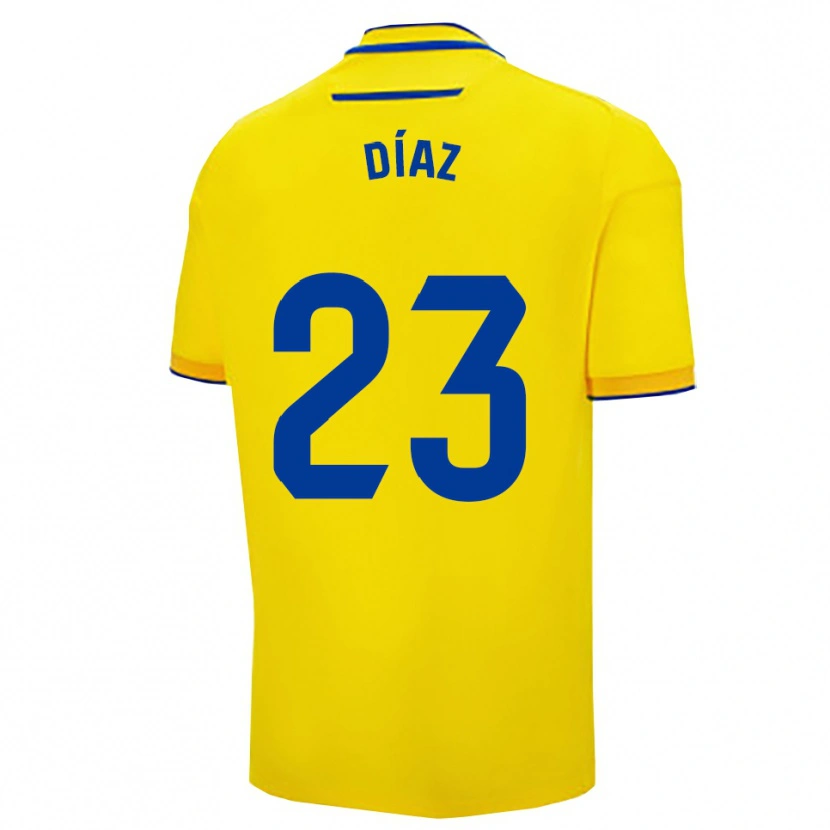 Danxen Herren Juan Díaz #23 Gelb Marine Heimtrikot Trikot 2025/26 T-Shirt Schweiz