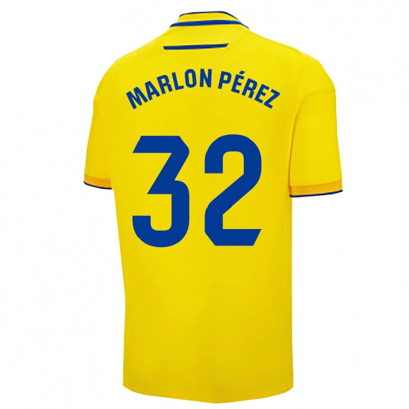 Danxen Herren Marlon Pérez #32 Gelb Marine Heimtrikot Trikot 2025/26 T-Shirt Schweiz
