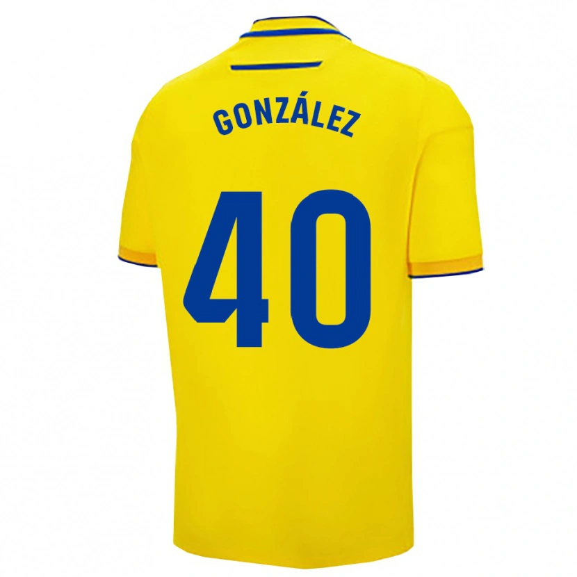 Danxen Herren José González #40 Gelb Marine Heimtrikot Trikot 2025/26 T-Shirt Schweiz