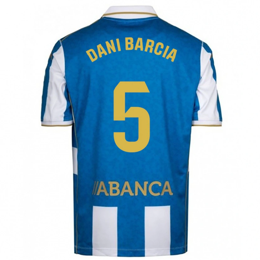 Danxen Herren Dani Barcia #5 Weiß Blau Heimtrikot Trikot 2025/26 T-Shirt Schweiz