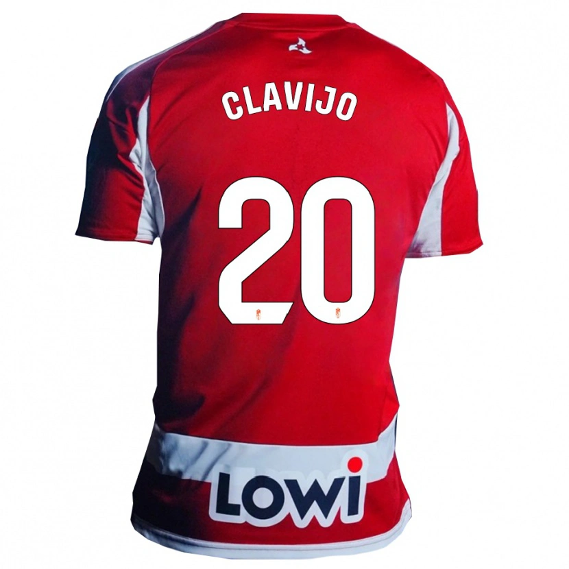 Danxen Herren Dani Clavijo #20 Rot Weiß Heimtrikot Trikot 2025/26 T-Shirt Schweiz