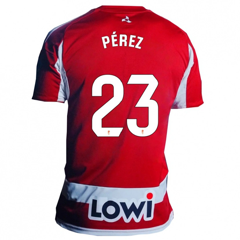 Danxen Herren Lucas Pérez #23 Rot Weiß Heimtrikot Trikot 2025/26 T-Shirt Schweiz