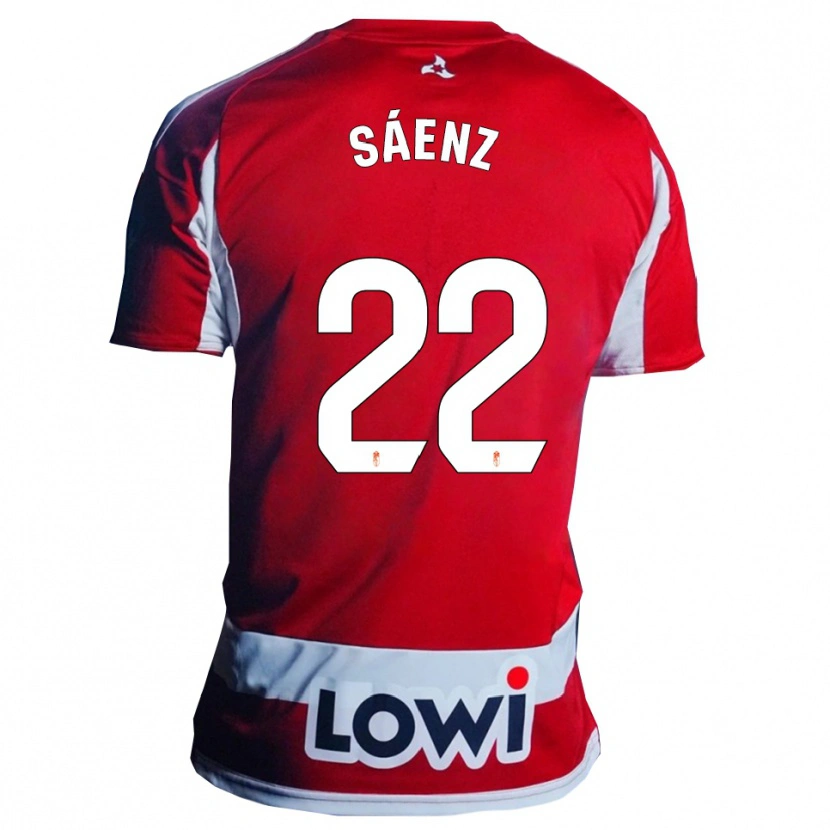 Danxen Herren Pablo Sáenz #22 Rot Weiß Heimtrikot Trikot 2025/26 T-Shirt Schweiz