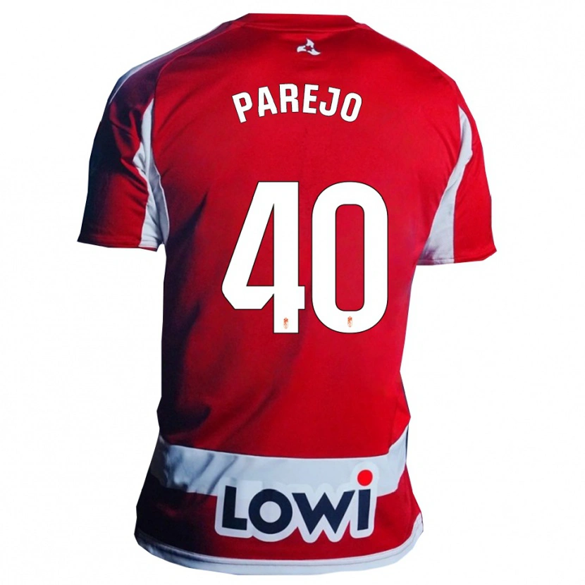 Danxen Herren Jesús Parejo #40 Rot Weiß Heimtrikot Trikot 2025/26 T-Shirt Schweiz