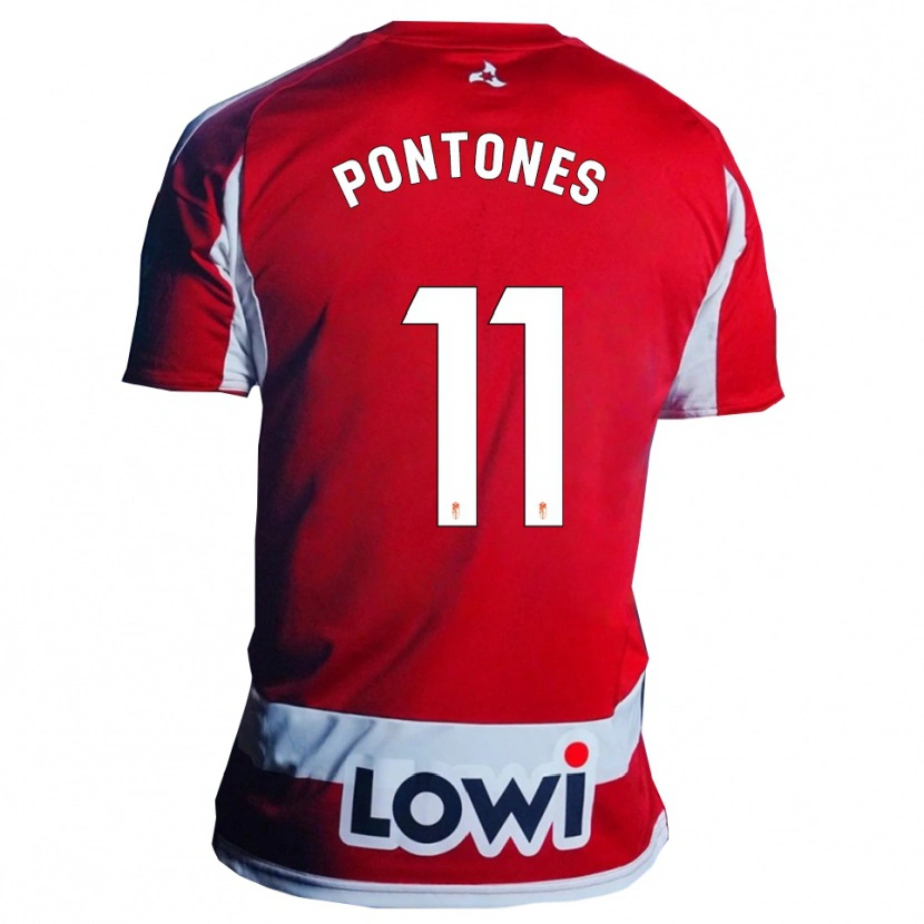Danxen Herren Juan Carlos Pontones #11 Rot Weiß Heimtrikot Trikot 2025/26 T-Shirt Schweiz